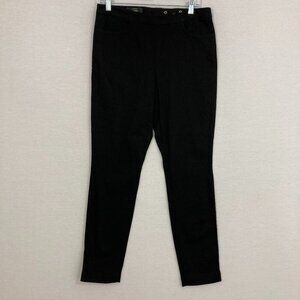 New J. Crew Black Dannie Stretch Zip Back Slim Pants size 8